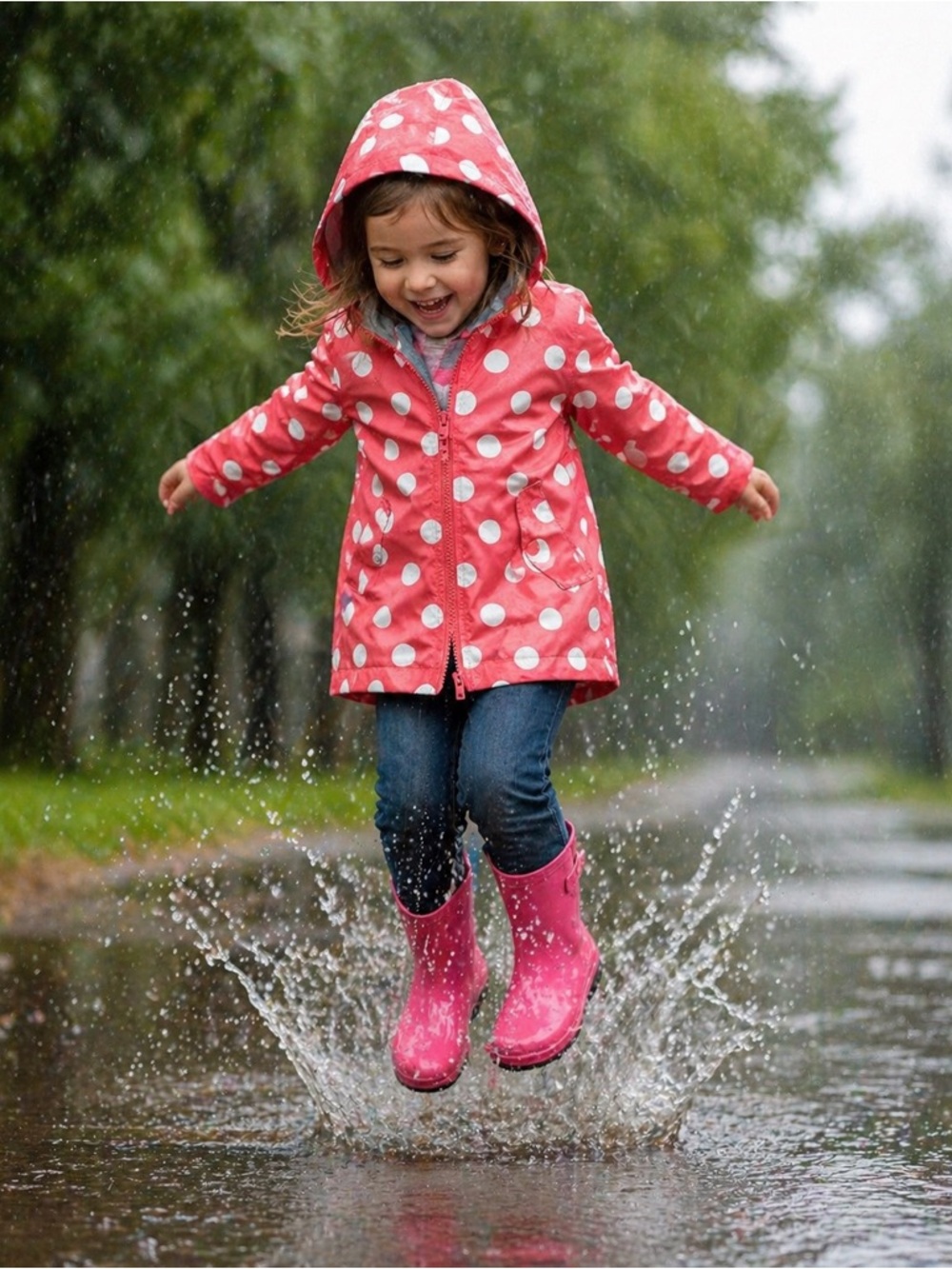 Carter's Coral Pink Polka Dot Hooded Jacket